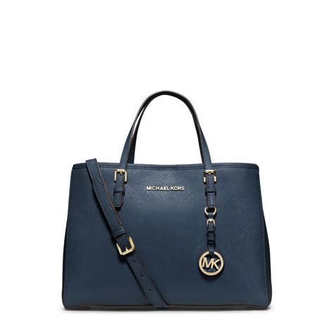 michael kors blue jet set|michael kors jet set saffiano.